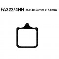 EBC Brakes EPFA Sintered Fast Street and Trackday Pads Front - EPFA322/4HH